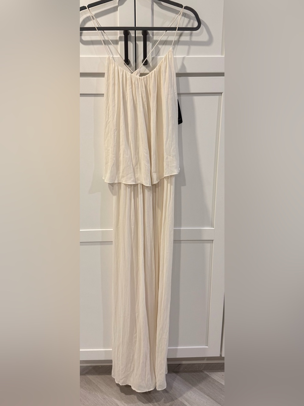Zara Cream Cross Back Maxi Dress